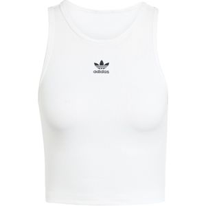 adidas - Tanktop - Zwart - Ribgebreid - Slim Fit