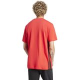 Adidas - M 3S SJ T-Shirt - Rood - Katoen