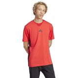 Adidas - M 3S SJ T-Shirt - Rood - Katoen