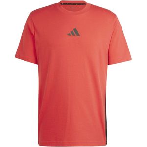 Adidas - M 3S SJ T-Shirt - Rood - Katoen