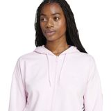 adidas - Essentials Linear Full Zip - Hoodie - Roze/Wit