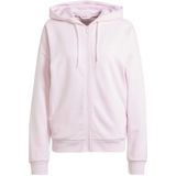 adidas - Essentials Linear Full Zip - Hoodie - Roze/Wit