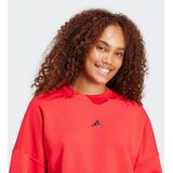 Adidas - Essentials Small Logo - Sweatshirt - Zwart - 70% Katoen, 30% Polyester (Gerecycled)