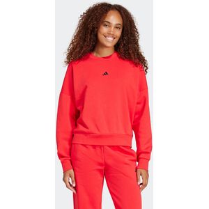 Adidas - Essentials Small Logo - Sweatshirt - Zwart - 70% Katoen, 30% Polyester (Gerecycled)