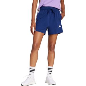 adidas Sportswear Essentials 3-Stripes Cotton Short - Dames - Blauw