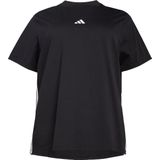 adidas - T-shirt - Zwart - Katoen - Normale Pasvorm