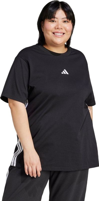 adidas - T-shirt - Zwart - Katoen - Normale Pasvorm
