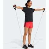 adidas - Pacer Training 3-Stripes - Korte Broek - Rood - Geweven