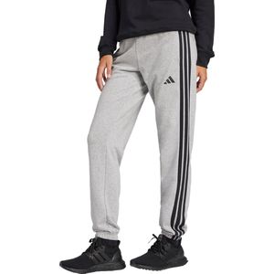 Adidas - Essentials 3 Stripes - Sportbroek - Zwart - 55% Katoen, 36% Polyester (Gerecycled), 9% Viscose
