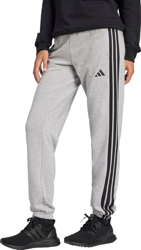 Adidas - Essentials 3 Stripes - Sportbroek - Zwart - 55% Katoen, 36% Polyester (Gerecycled), 9% Viscose