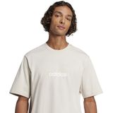 adidas - M Lin SJ T - Sport T-shirt - Grijs - Korte Mouw - Heren