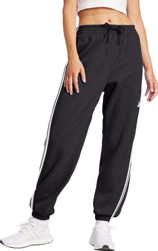 Adidas - Essentials 3-Stripes Joggingbroek - Grijs - Sweaterstof - Dames