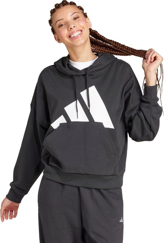 adidas Sportswear Essentials Big Logo French Terry Loose Hoodie - Dames - Zwart