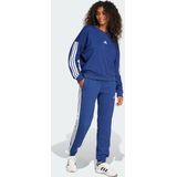 adidas Sportswear Essentials 3-Stripes French Terry Cuffed Broek - Dames - Blauw