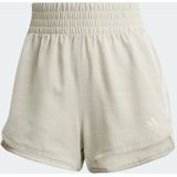 adidas - Performance Pacer Training 3-Stripes - Geweven High-Rise Short - Grijs - Dames - 8 CM