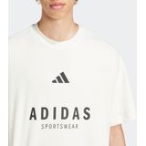 T-shirt - Offwhite - 100% Katoen - Ronde Hals - Loose Pasvorm