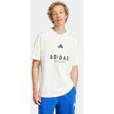 T-shirt - Offwhite - 100% Katoen - Ronde Hals - Loose Pasvorm