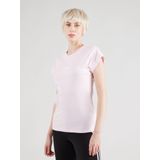 adidas - Essentials Linear - T-shirt - Roze - Katoen - Korte Mouwen