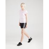 adidas - Essentials Linear - T-shirt - Roze - Katoen - Korte Mouwen