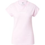 adidas - Essentials Linear - T-shirt - Roze - Katoen - Korte Mouwen
