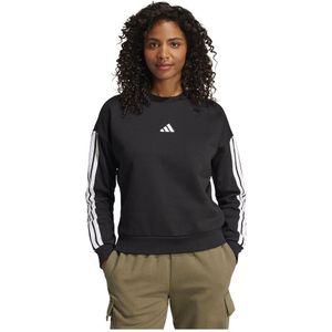 adidas - Essentials 3 Stripes - Fleece Sweatshirt - Zwart