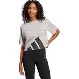 Adidas - Essentials Big Logo - T-shirt - Wit - 100% Katoen