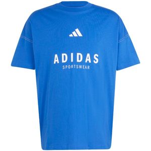 adidas - A SZN G Tee - T-shirt - Blauw - 100% Katoen