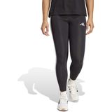 Adidas - Essentials 3-Stripes - Leggings - Zwart - Katoen