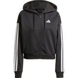 Adidas - Essentials 3-Stripes French Terry Hoodie - Grijs - Katoen