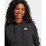 Adidas - Essentials 3-Stripes French Terry Hoodie - Grijs - Katoen