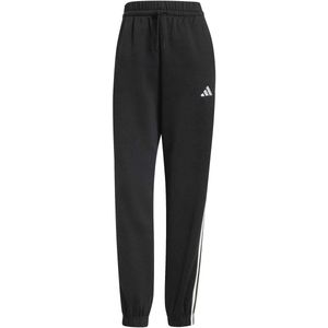 adidas - ESSENTIALS 3-STRIPES FLEECE LOOSE PANTS - Trainingsbroek - Zwart - Fleece