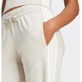 Adidas - Essentials 3 Stripes - Joggers - Zwart - 55% Katoen, 36% Gerecycled Polyester, 9% Viscose