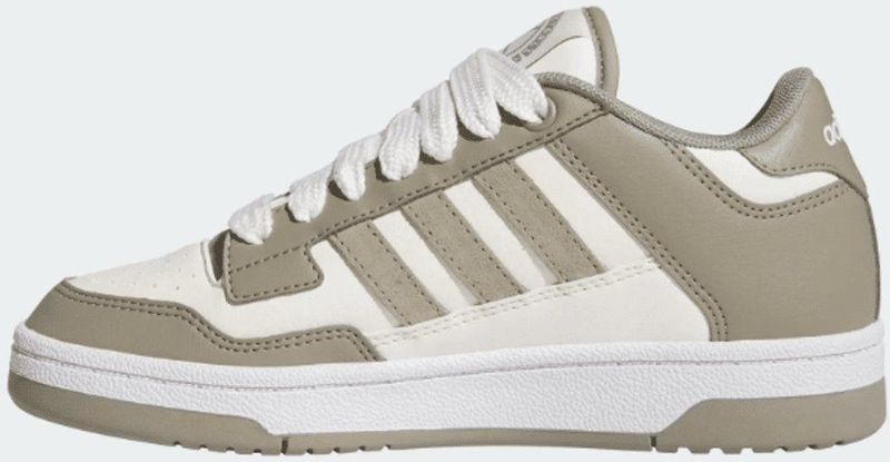 Adidas Rapid Court Low - Basketbalschoenen - Zwart - Synthetisch Leer