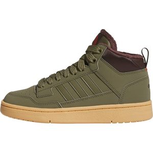 adidas - Rapid Court Mid Winterized - Schoenen - Groen - Synthetisch Bovenwerk