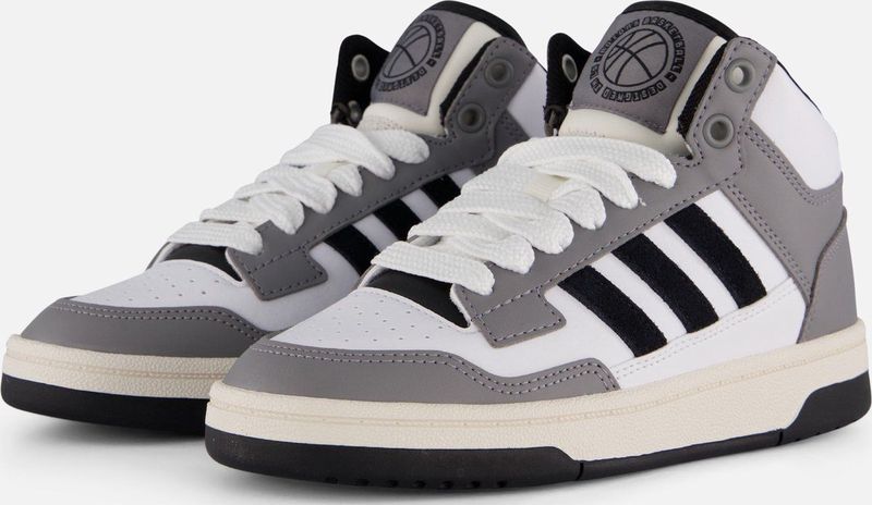 Adidas Rapid Court Mid - Basketbalschoenen - Zwart - Leer en Synthetisch Materiaal