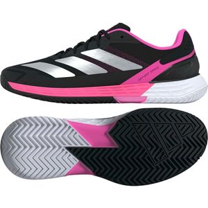 adidas - Defiant Speed 2 - Tennisschoenen - Core Zwart/Zilver Met.