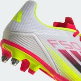 adidas - F50 League - Voetbalschoenen - Wit Rood Zwart Geel - Synthetisch