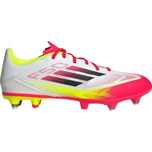 adidas - F50 League - Voetbalschoenen - Wit Rood Zwart Geel - Synthetisch