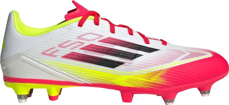 adidas - F50 League - Voetbalschoenen - Wit Rood Zwart Geel - Synthetisch