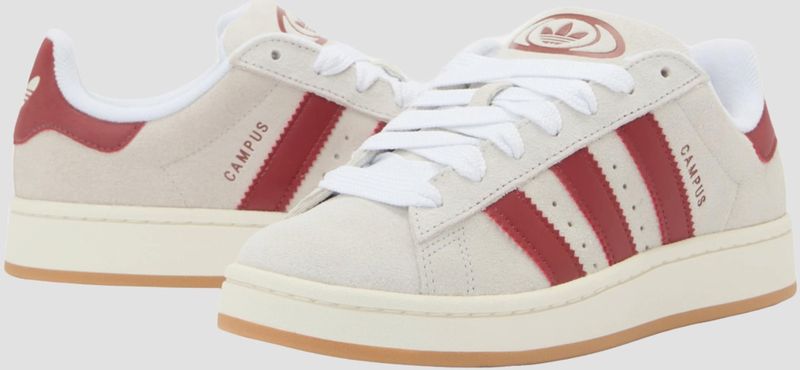 adidas - Campus 00s - Skateschoenen - Core White - Suède - Textiel Voering