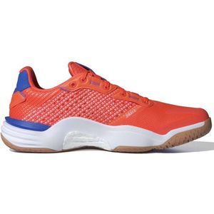 adidas - Stabil 16 Indoor Shoes - Team Solar Orange/Zero Metalic/Bright Royal - Vetersluiting - Bovenwerk van Mesh - BOOST-middenzool - Rubberen Loopzool - Minimaal 20% Gerecycled Materiaal