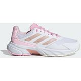 adidas Performance - COURTJAM CONTROL - Tennisschoenen - Cloud White / Iron Metallic / Lucid Red - Multicourt