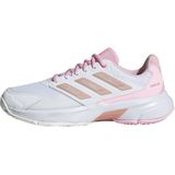 adidas Performance - COURTJAM CONTROL - Tennisschoenen - Cloud White / Iron Metallic / Lucid Red - Multicourt