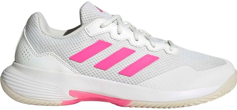 adidas Dames Gamecourt 2.0 Tennis Shoes, core white/lucid pink/core black, 36 EU