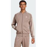 adidas - Trainingsjack - Zwart - Gerecycled Polyester / Katoen - Lange Ritssluiting