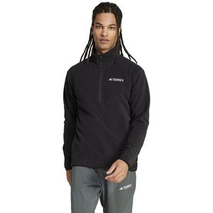 adidas - TERREX Multi Essentials Fleece Jack - Heren - Zwart - Gerecycled Materiaal