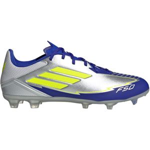 adidas - F50 Messi League - Voetbalschoenen - Zilver Donkerblauw Geel - Synthetisch