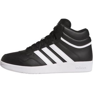 Adidas - Hoops 4.0 Mid - Schoenen - Zwart - Synthetisch Leer