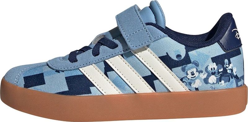 adidas - x Disney Mickey VL Court - Schoenen - Blauw - Synthetisch Bovenwerk
