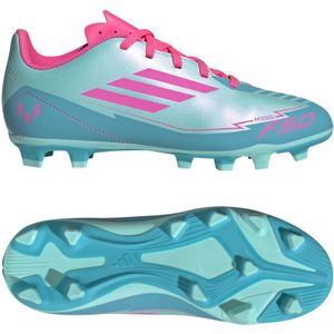 adidas - F50 CLUB FG/MG J MESSI Voetbalschoenen - Zwart - Synthetisch